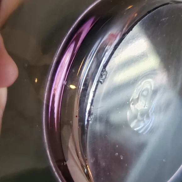 Handblown Lovely Lavender Purple Glass Art Deco Mid-Century Bowl Holiday Gift - Picture 6 of 8